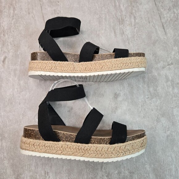 Torrid Black Platform Espadrille Sandals - Picture 5 of 10